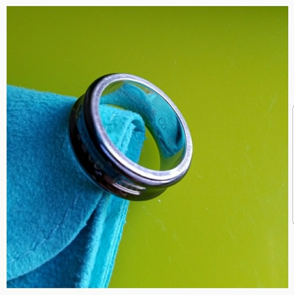 🚫SOLD🚫Tiffany Men's Silver/Titanium Ring - Picture 6 of 8